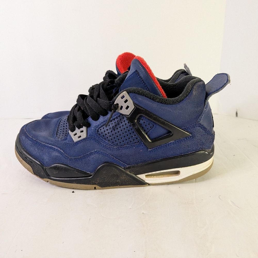 Nike Air Jordan 4 Retro Winterized Loyal Blue Kids Size 6Y